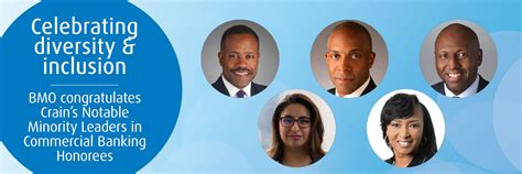 Five BMO Bankers named to Crain’s 2020 Notable Minorities in 